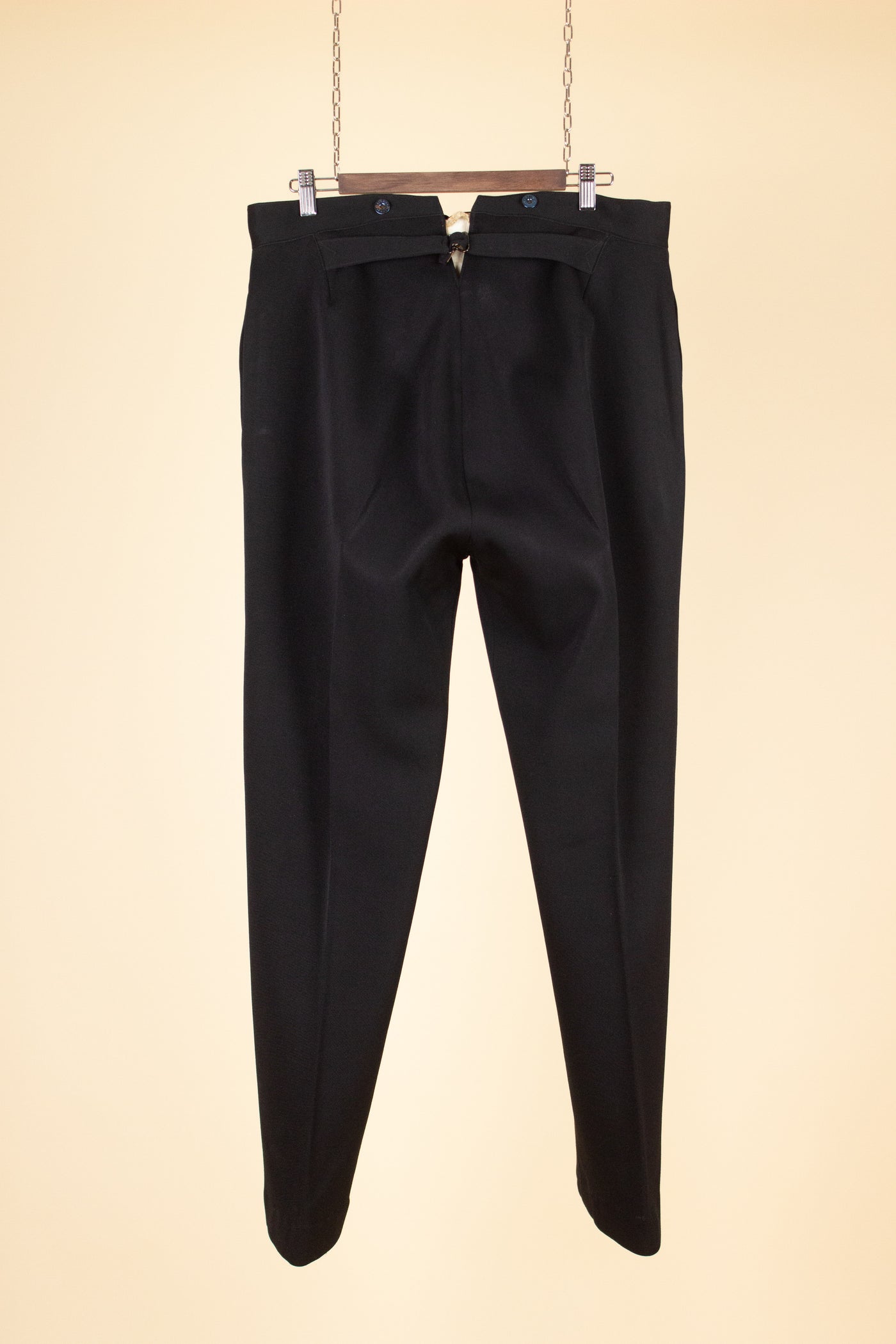 SWEDISH LATE 1800/EARLY 1900 BLACK THREE PIECE SINGLE BREASTED SUIT. SIZE CA EU 46-48