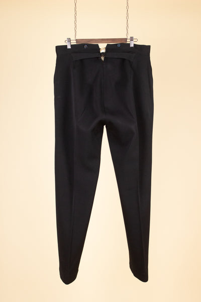 SWEDISH LATE 1800/EARLY 1900 BLACK THREE PIECE SINGLE BREASTED SUIT. SIZE CA EU 46-48