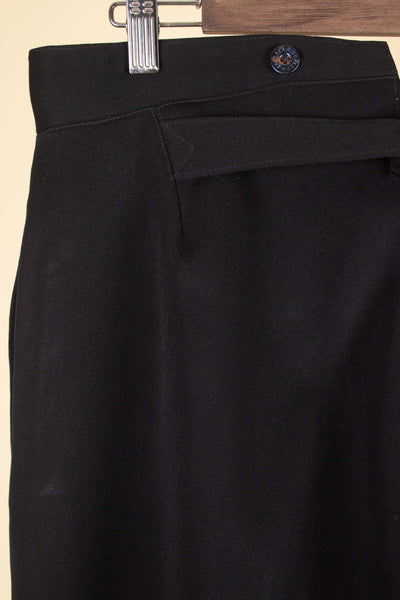 SWEDISH LATE 1800/EARLY 1900 BLACK THREE PIECE SINGLE BREASTED SUIT. SIZE CA EU 46-48