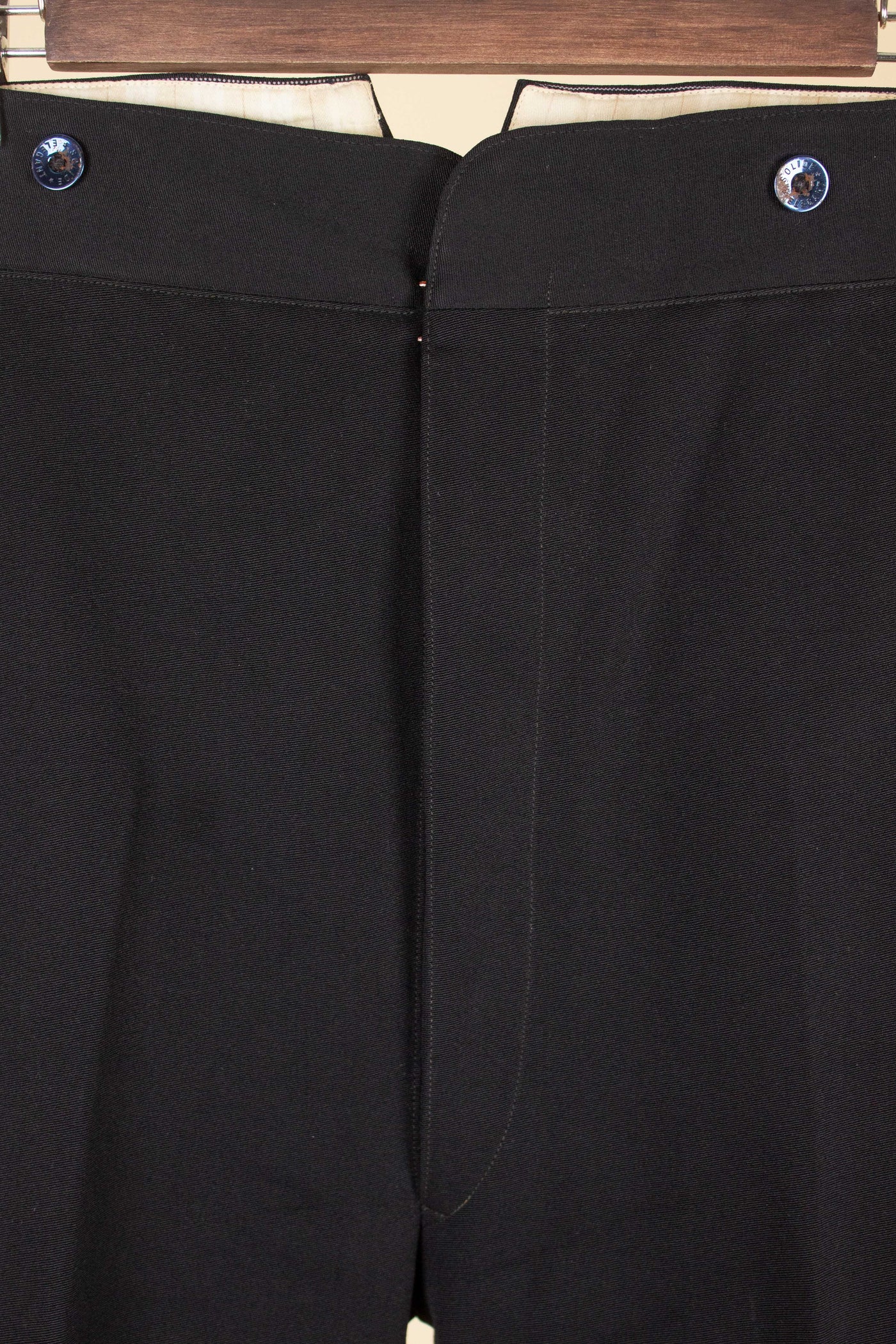 SWEDISH LATE 1800/EARLY 1900 BLACK THREE PIECE SINGLE BREASTED SUIT. SIZE CA EU 46-48