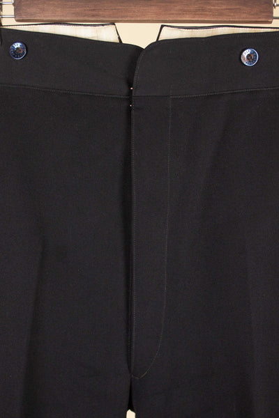 SWEDISH LATE 1800/EARLY 1900 BLACK THREE PIECE SINGLE BREASTED SUIT. SIZE CA EU 46-48