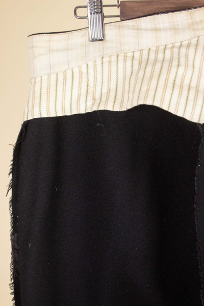 SWEDISH LATE 1800/EARLY 1900 BLACK THREE PIECE SINGLE BREASTED SUIT. SIZE CA EU 46-48