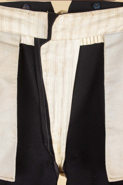 SWEDISH LATE 1800/EARLY 1900 BLACK THREE PIECE SINGLE BREASTED SUIT. SIZE CA EU 46-48