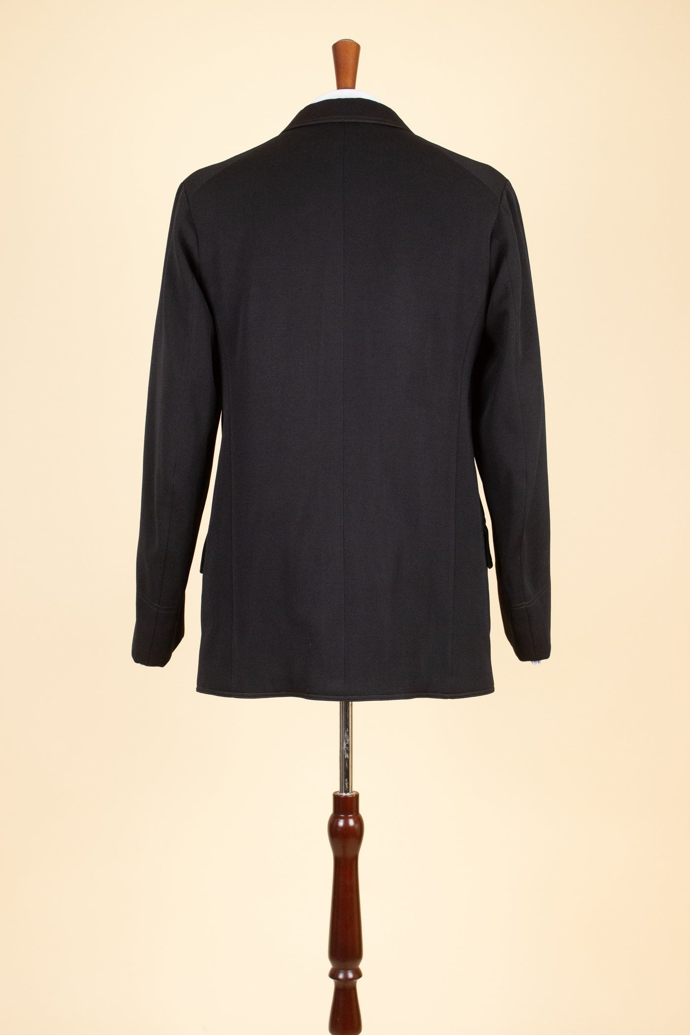 SWEDISH LATE 1800/EARLY 1900 BLACK THREE PIECE SINGLE BREASTED SUIT. SIZE CA EU 46-48