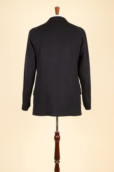 SWEDISH LATE 1800/EARLY 1900 BLACK THREE PIECE SINGLE BREASTED SUIT. SIZE CA EU 46-48