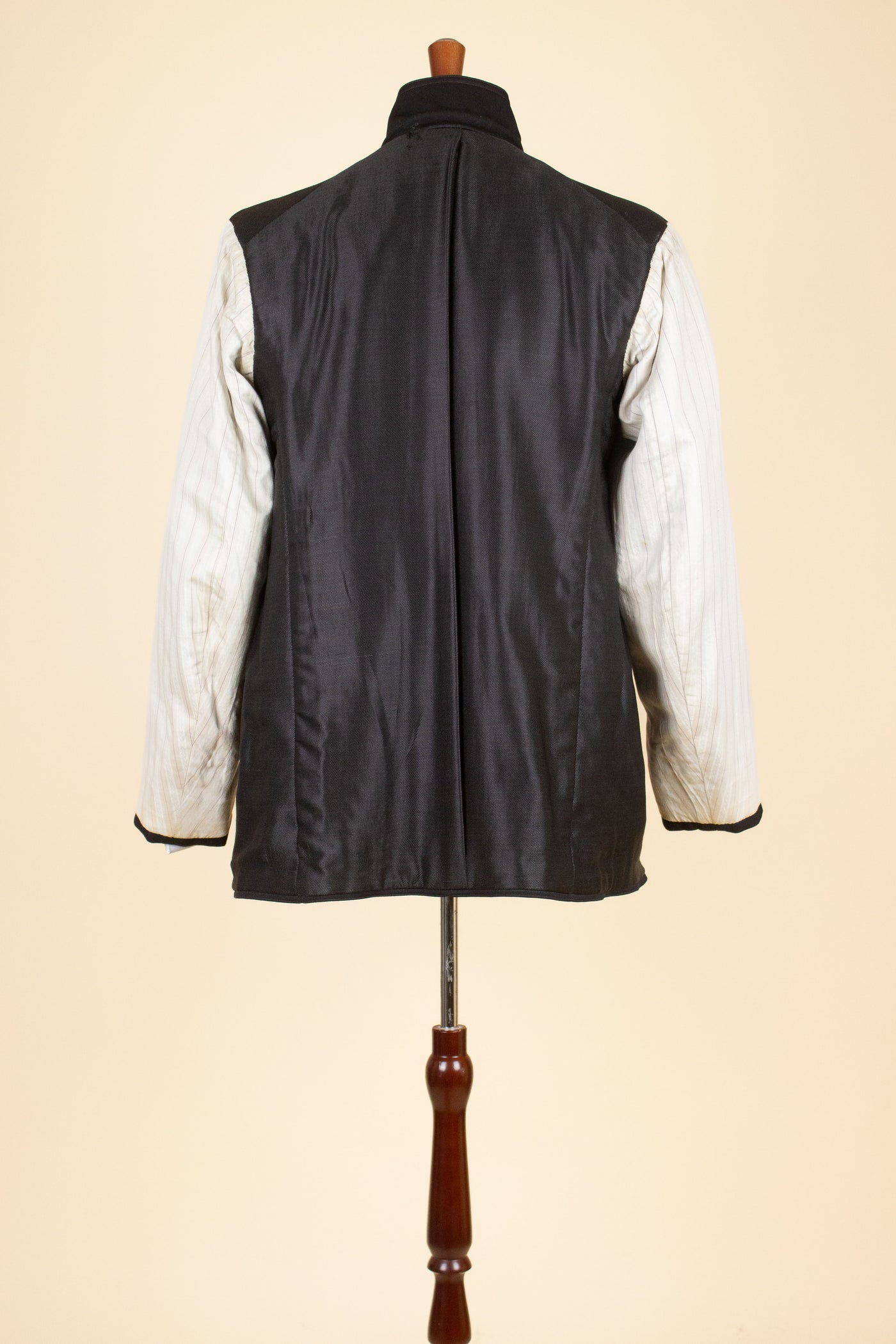 SWEDISH LATE 1800/EARLY 1900 BLACK THREE PIECE SINGLE BREASTED SUIT. SIZE CA EU 46-48