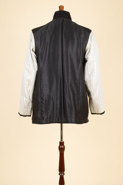 SWEDISH LATE 1800/EARLY 1900 BLACK THREE PIECE SINGLE BREASTED SUIT. SIZE CA EU 46-48