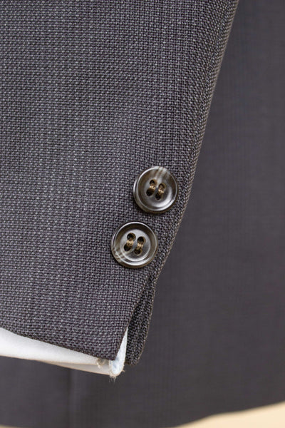 SWEDISH 1940S/1950S GREY PRINCE OF WALES CHECK TWO PIECE SUIT BY ÖRNKLÄDER. SIZE CA EU 50-52