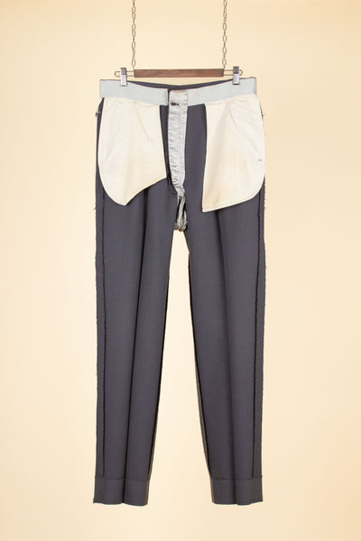 SWEDISH 1940S/1950S GREY PRINCE OF WALES CHECK TWO PIECE SUIT BY ÖRNKLÄDER. SIZE CA EU 50-52