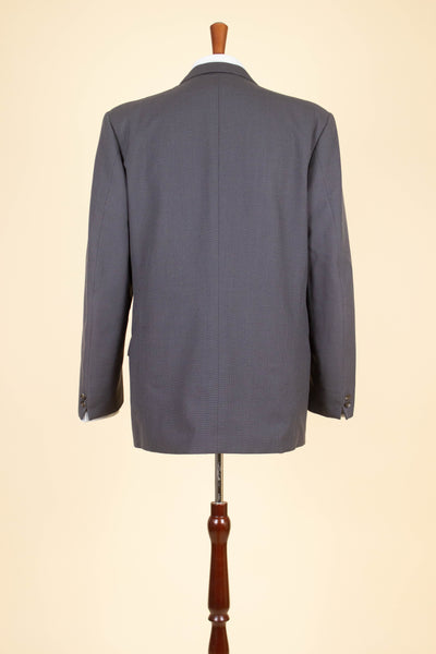 SWEDISH 1940S/1950S GREY PRINCE OF WALES CHECK TWO PIECE SUIT BY ÖRNKLÄDER. SIZE CA EU 50-52
