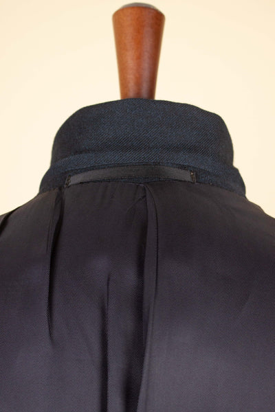 SWEDISH 1950S GREY-BLUE TWO PIECE SINGLE BREASTED SUIT BY STADION. SIZE CA EU 50