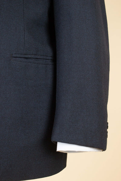 SWEDISH 1950S GREY-BLUE TWO PIECE SINGLE BREASTED SUIT BY STADION. SIZE CA EU 50