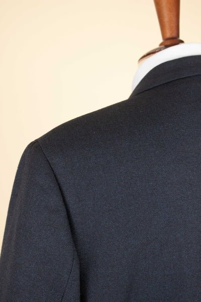 SWEDISH 1950S GREY-BLUE TWO PIECE SINGLE BREASTED SUIT BY STADION. SIZE CA EU 50