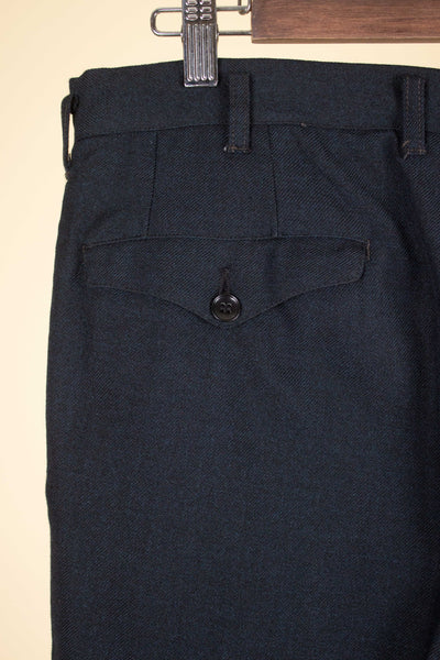SWEDISH 1950S GREY-BLUE TWO PIECE SINGLE BREASTED SUIT BY STADION. SIZE CA EU 50