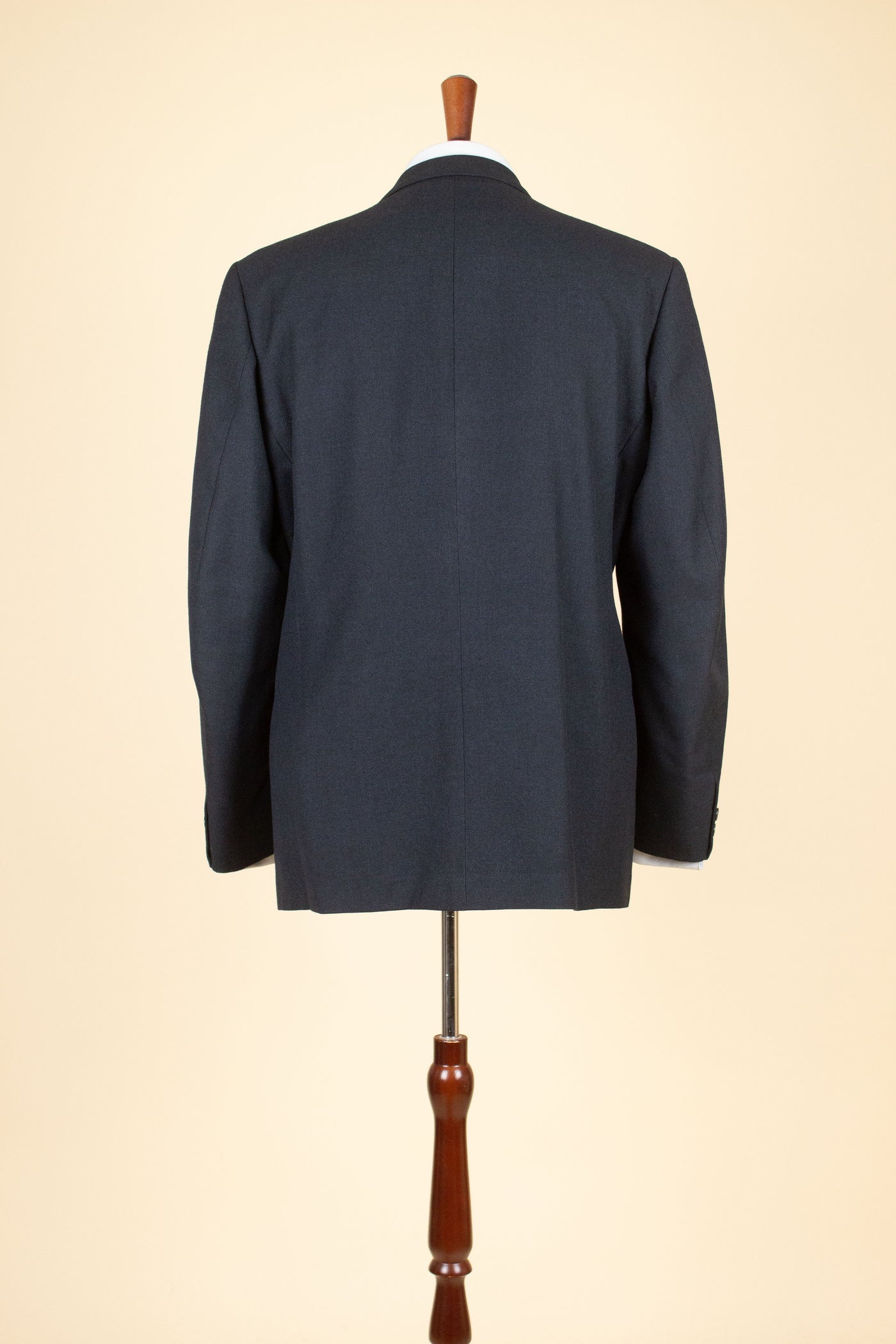 SWEDISH 1950S GREY-BLUE TWO PIECE SINGLE BREASTED SUIT BY STADION. SIZE CA EU 50