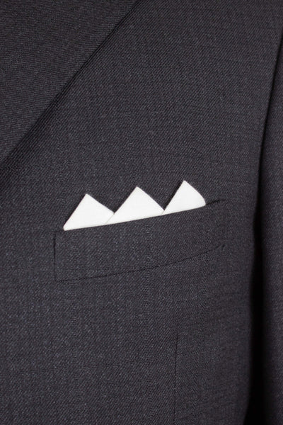 SWEDISH 1960S DARK GREY TWO PIECE SINGE BREASTED SUIT BY ELSON. SIZE CA EU 48