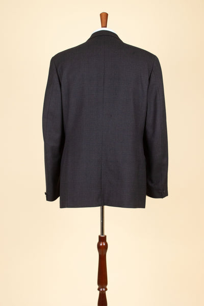 SWEDISH 1960S DARK GREY TWO PIECE SINGE BREASTED SUIT BY ELSON. SIZE CA EU 48