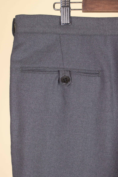 SWEDISH 1950S/1960S MID-GREY SINGLE BREASTED TWO PIECE SUIT BY G. THULIN.  SIZE CA EU 54 SHORT