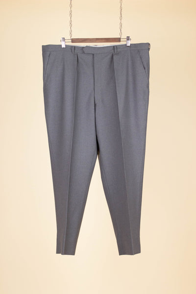 SWEDISH 1950S/1960S MID-GREY SINGLE BREASTED TWO PIECE SUIT BY G. THULIN.  SIZE CA EU 54 SHORT