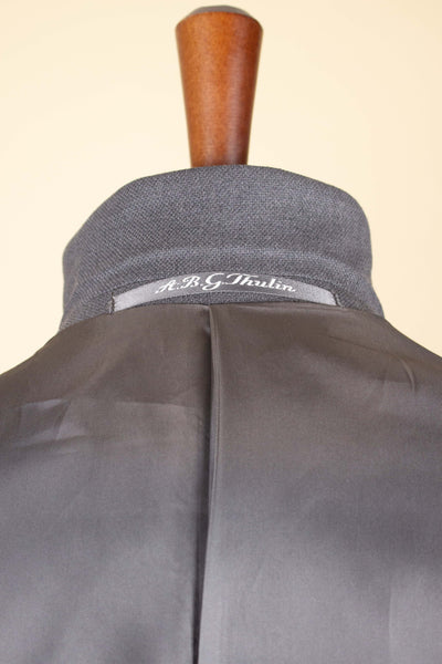 SWEDISH 1950S/1960S MID-GREY SINGLE BREASTED TWO PIECE SUIT BY G. THULIN.  SIZE CA EU 54 SHORT