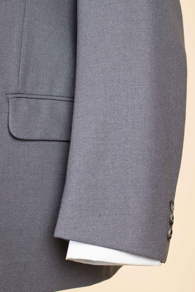 SWEDISH 1950S/1960S MID-GREY SINGLE BREASTED TWO PIECE SUIT BY G. THULIN.  SIZE CA EU 54 SHORT