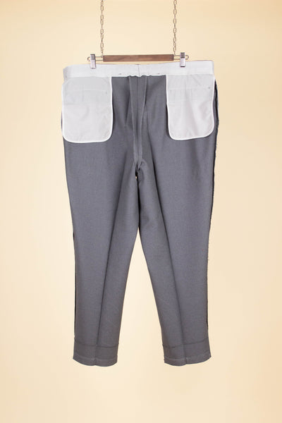 SWEDISH 1950S/1960S MID-GREY SINGLE BREASTED TWO PIECE SUIT BY G. THULIN.  SIZE CA EU 54 SHORT