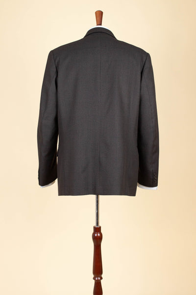 SWEDISH 1950S DARK GREY MINGLED TWO PIECE SUIT BY RAPPSON. SIZE CA EU 50