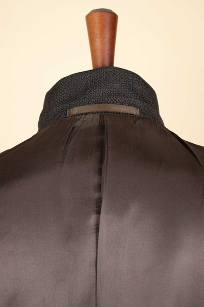 SWEDISH 1950S DARK GREY MINGLED TWO PIECE SUIT BY RAPPSON. SIZE CA EU 50
