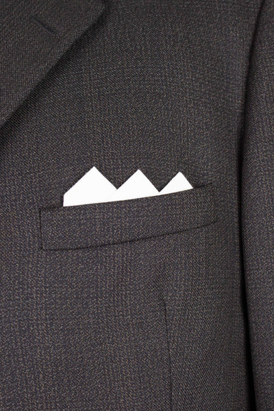 SWEDISH 1950S DARK GREY MINGLED TWO PIECE SUIT BY RAPPSON. SIZE CA EU 50