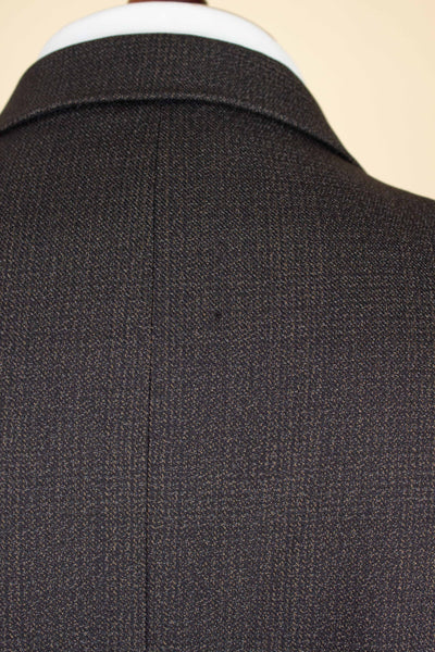 SWEDISH 1950S DARK GREY MINGLED TWO PIECE SUIT BY RAPPSON. SIZE CA EU 50