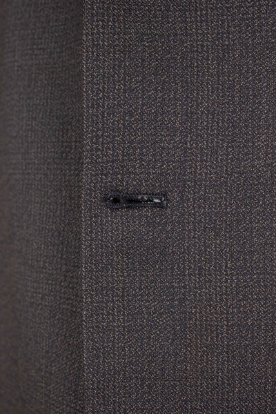SWEDISH 1950S DARK GREY MINGLED TWO PIECE SUIT BY RAPPSON. SIZE CA EU 50