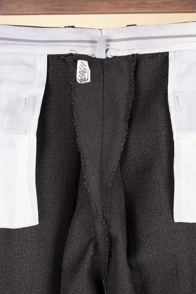SWEDISH 1950S DARK GREY MINGLED TWO PIECE SUIT BY RAPPSON. SIZE CA EU 50