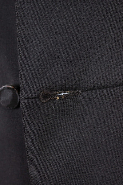 SWEDISH BLACK 1908 BESPOKE SINGLE BREASTED FROCK COAT SET. SIZE CA EU 44