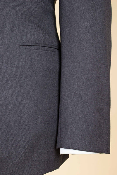 SWEDISH 1950S DARK GREY TWO PIECE SUIT BY PAUL U BERGSTRÖM. SIZE CA EU 44 LONG