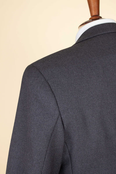 SWEDISH 1950S DARK GREY TWO PIECE SUIT BY PAUL U BERGSTRÖM. SIZE CA EU 44 LONG