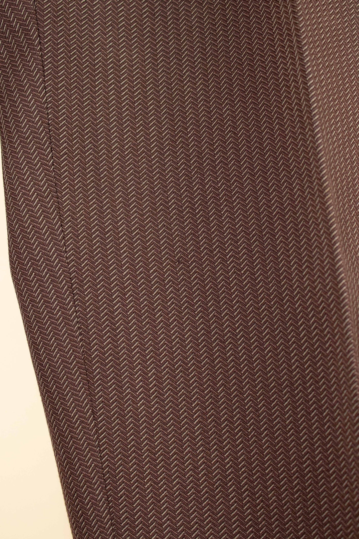 SWEDISH 1940S BROWN STRIPED SINGLE BREASTED SUIT BY ÖRNKLÄDER. SIZE CA EU 46-48