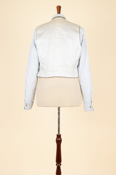 SWEDISH 1955 GREY MÉLANGE THREE PIECE BESPOKE SUIT BY MEA. SIZE CA EU 48