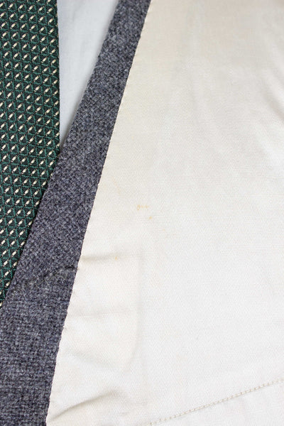 SWEDISH 1955 GREY MÉLANGE THREE PIECE BESPOKE SUIT BY MEA. SIZE CA EU 48