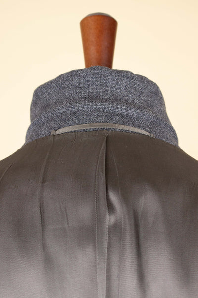 SWEDISH 1955 GREY MÉLANGE THREE PIECE BESPOKE SUIT BY MEA. SIZE CA EU 48