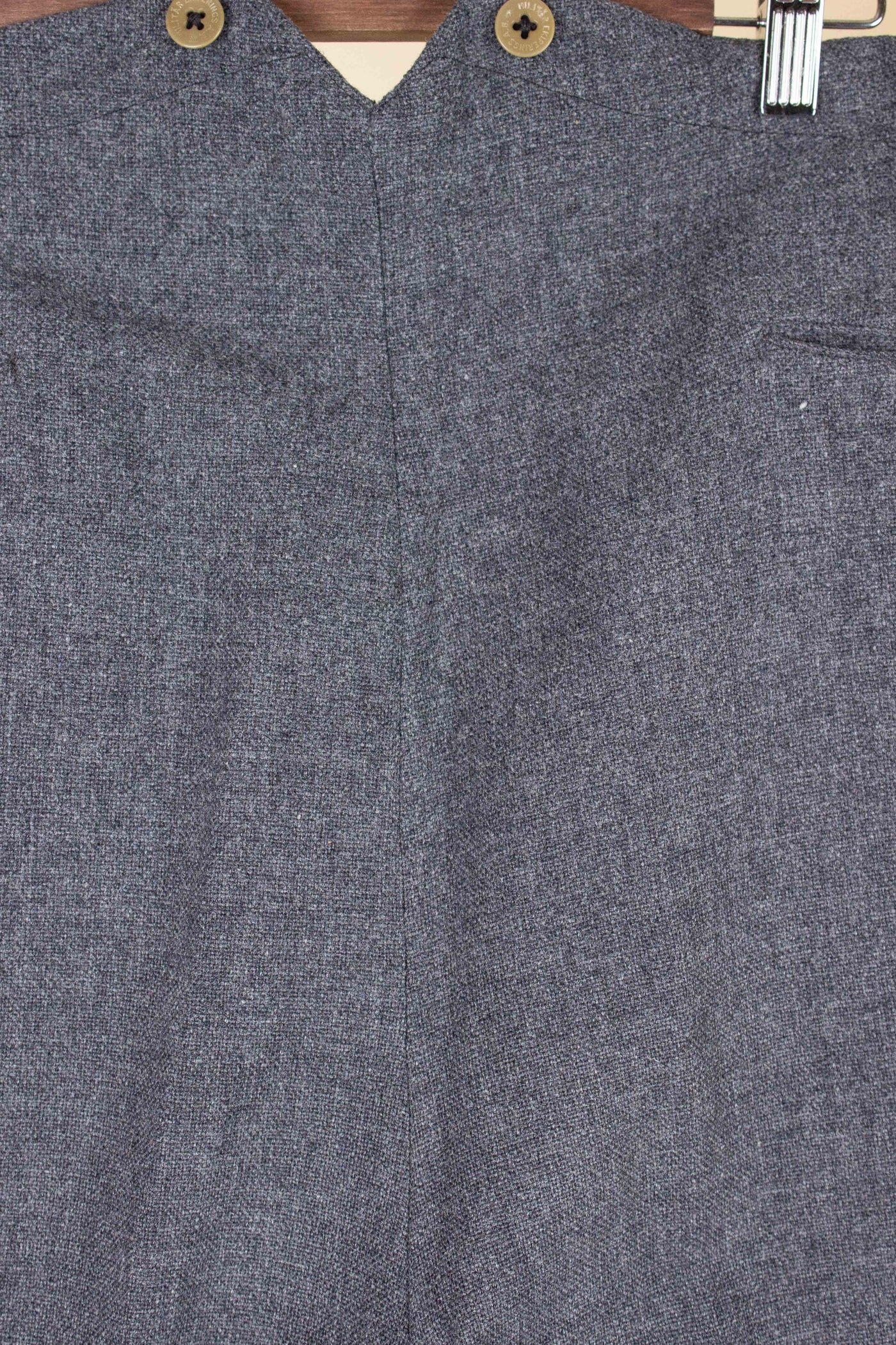 SWEDISH 1955 GREY MÉLANGE THREE PIECE BESPOKE SUIT BY MEA. SIZE CA EU 48