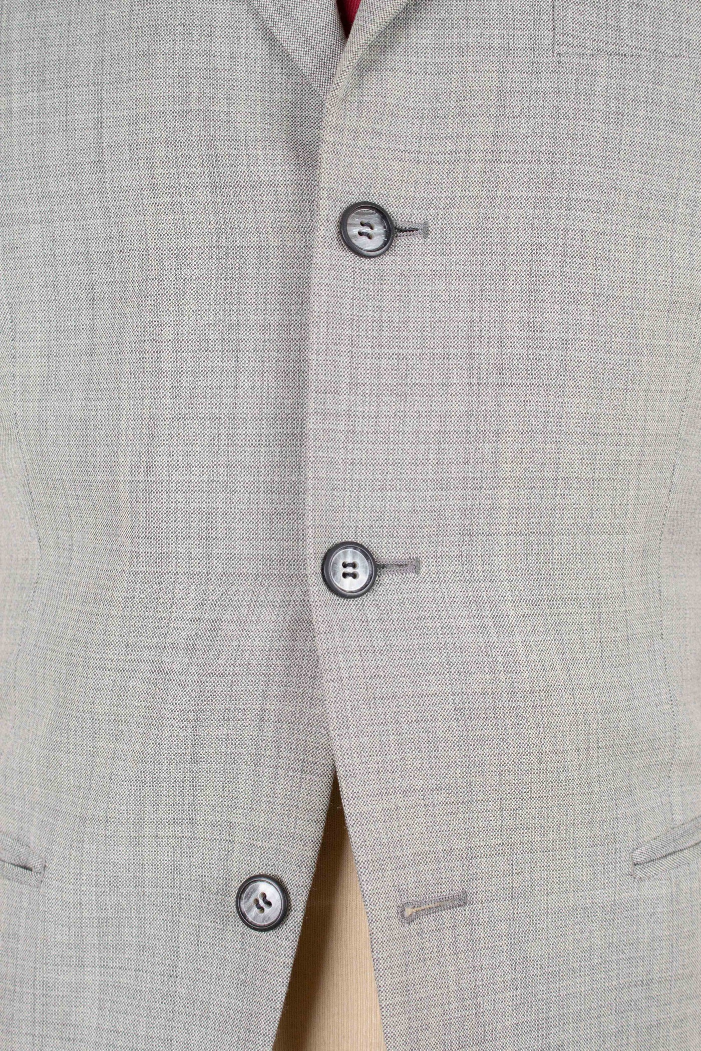SWEDISH 1950S SILVER GREY TWO PIECE SUIT BY J.A. PETERS. SIZE CA EU 46