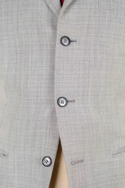 SWEDISH 1950S SILVER GREY TWO PIECE SUIT BY J.A. PETERS. SIZE CA EU 46