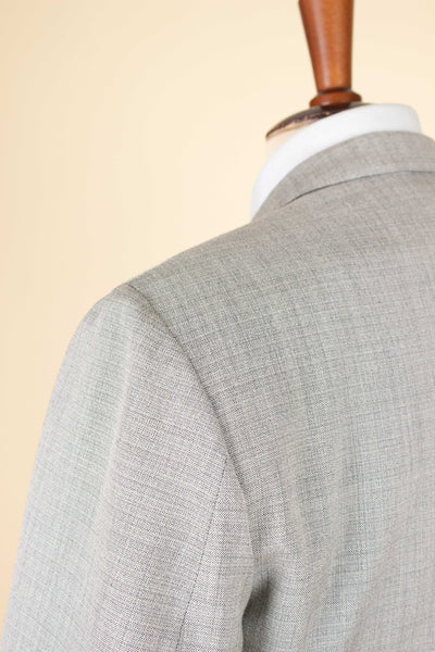 SWEDISH 1950S SILVER GREY TWO PIECE SUIT BY J.A. PETERS. SIZE CA EU 46