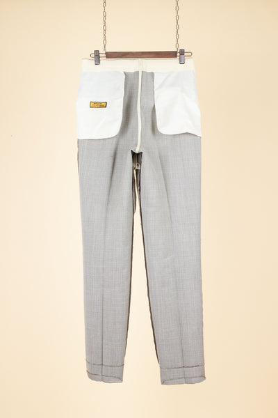 SWEDISH 1950S SILVER GREY TWO PIECE SUIT BY J.A. PETERS. SIZE CA EU 46