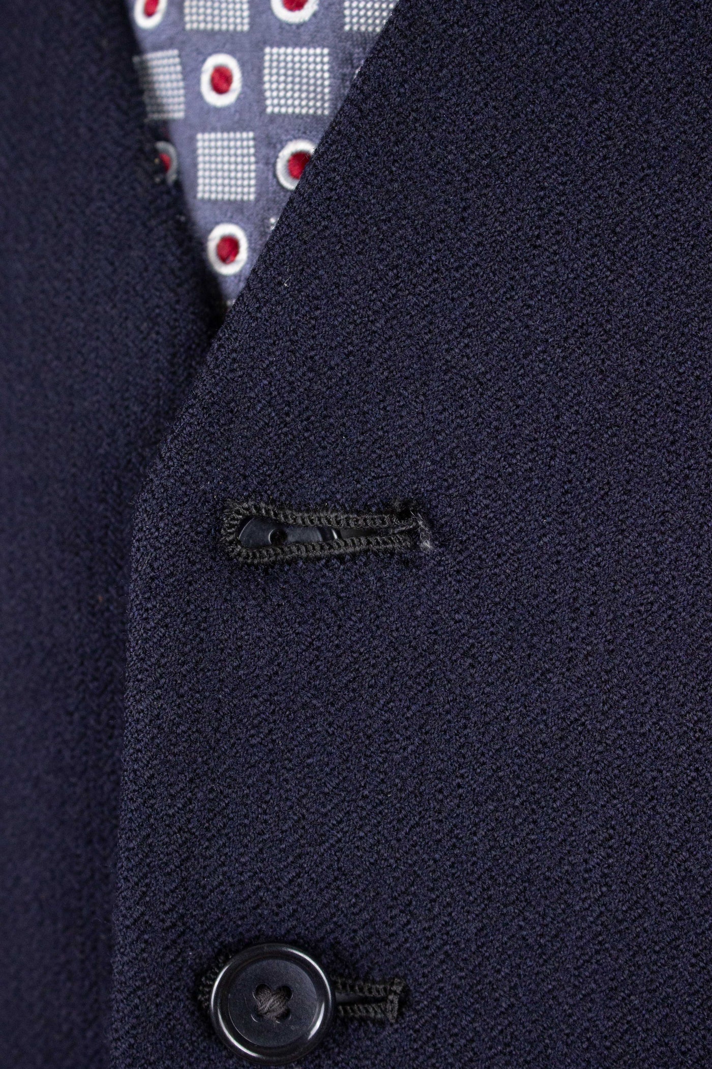 SWEDISH 1946 DARK BLUE THREE PIECE BESPOKE SUIT BY SÖDERSTRÖM & SON. SIZE CA EU 50-52