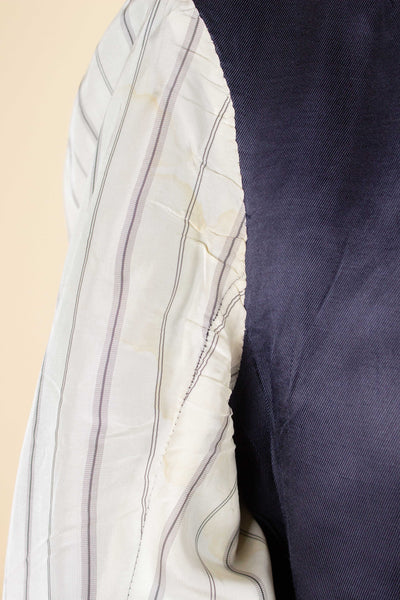 SWEDISH 1946 DARK BLUE THREE PIECE BESPOKE SUIT BY SÖDERSTRÖM & SON. SIZE CA EU 50-52