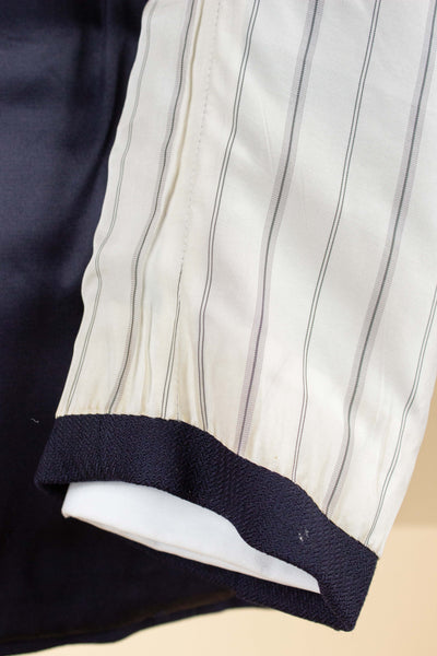 SWEDISH 1946 DARK BLUE THREE PIECE BESPOKE SUIT BY SÖDERSTRÖM & SON. SIZE CA EU 50-52