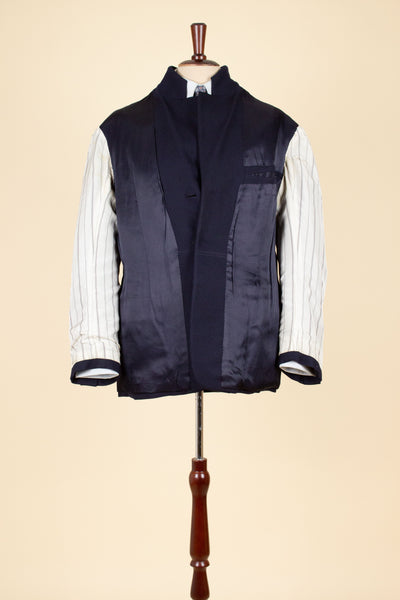 SWEDISH 1946 DARK BLUE THREE PIECE BESPOKE SUIT BY SÖDERSTRÖM & SON. SIZE CA EU 50-52