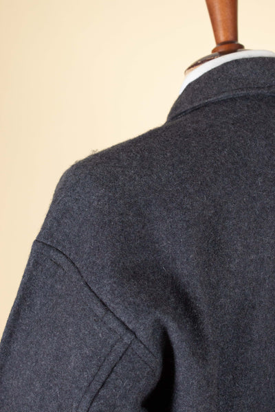 SWEDISH 1950S DARK GREY TWO-PIECE WADMAL DEADSTOCK WORKWEAR SET. SIZE CA EU 48