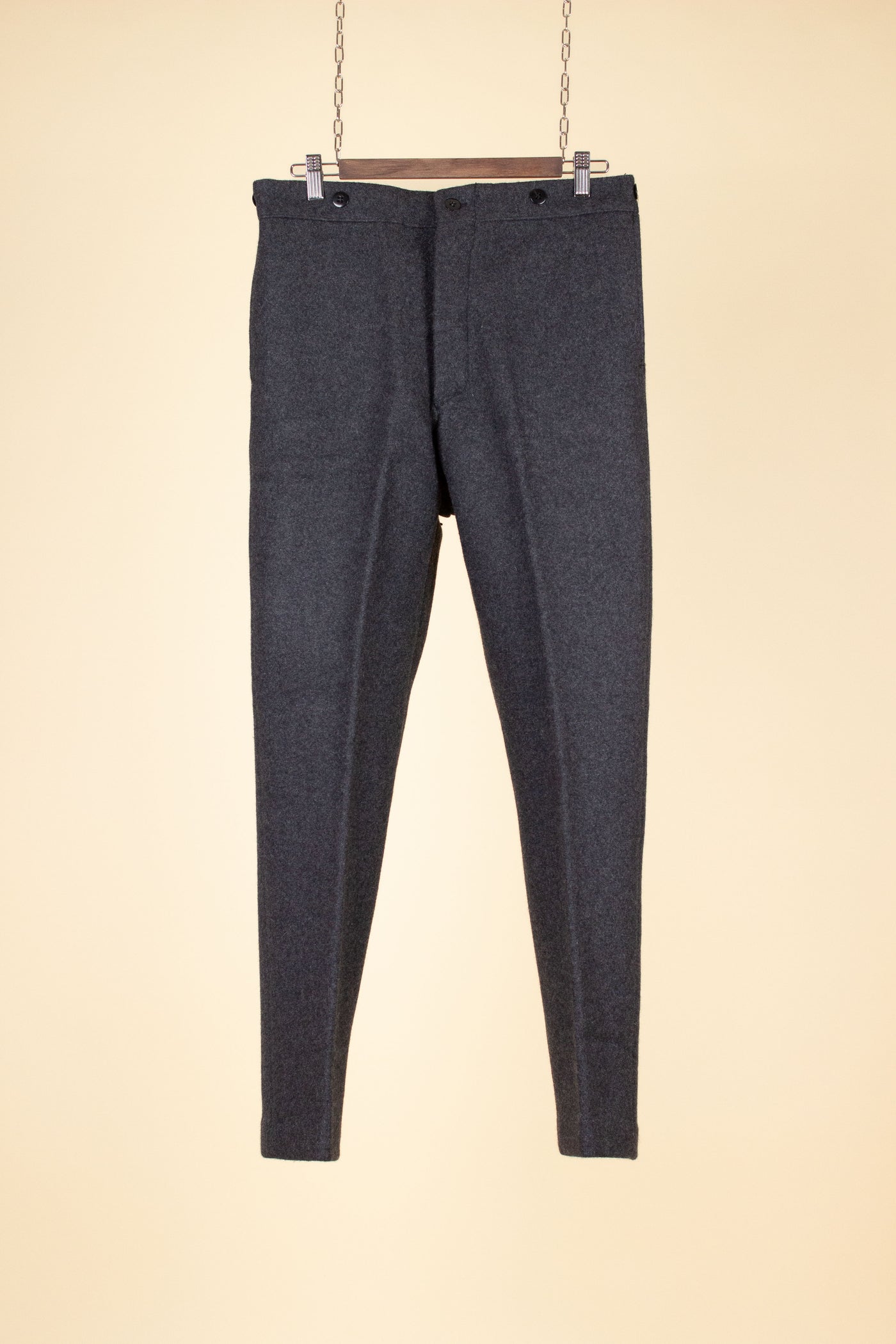 SWEDISH 1950S DARK GREY TWO-PIECE WADMAL DEADSTOCK WORKWEAR SET. SIZE CA EU 48